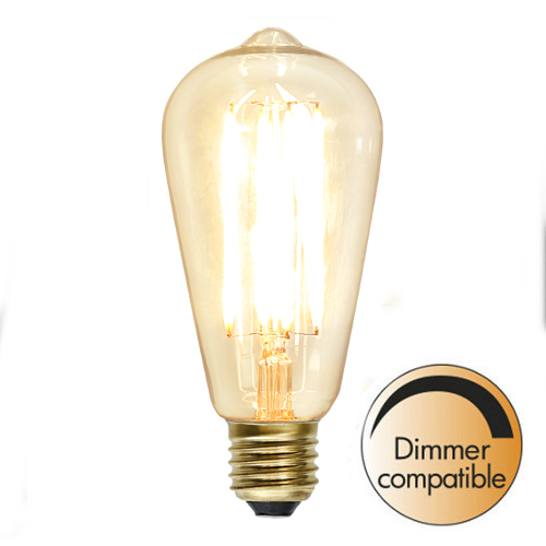 LED a luce soffusa dimmerabile Star Trading E27 , 8 cm, 2100 K