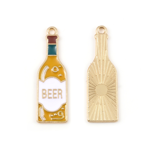 Berlock -  Emaljerad  Öl-flaska Beer