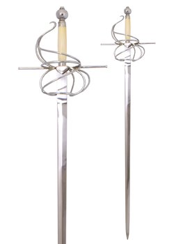 Italian Swept Hilt Rapier with Bone Handle, 16th c. 