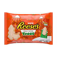 Reese's peanut butter white chocolate Christmas tree bags