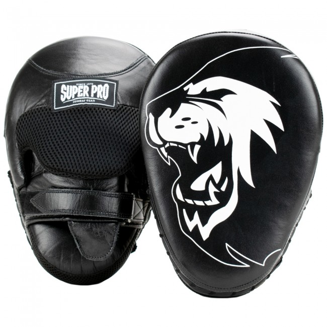 Super Pro Combat Focus Leather Mits(par) Black