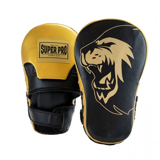 Super Pro LONG Focus Leather Mits(par) Black