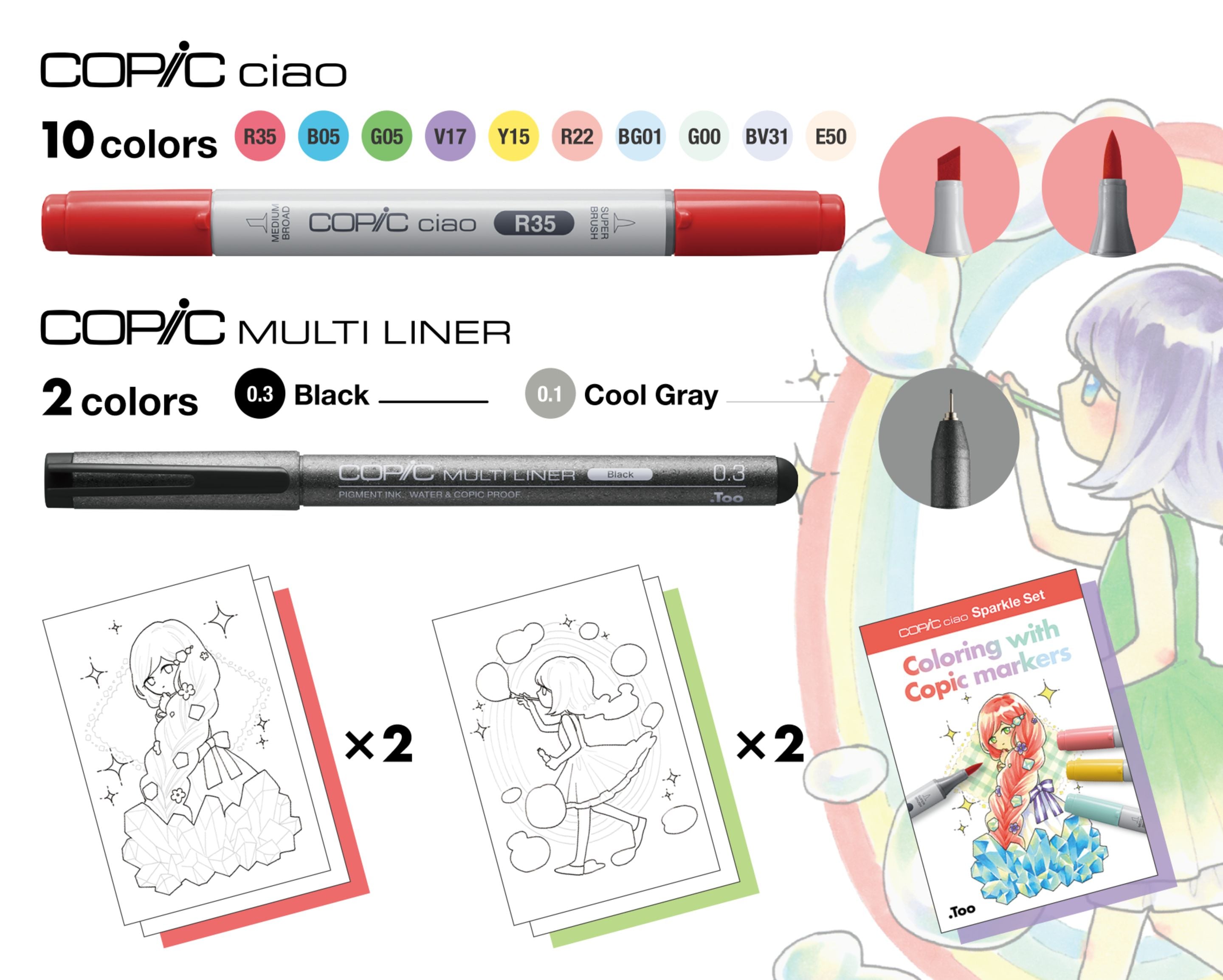 Copic Ciao Sparkle Set - 3