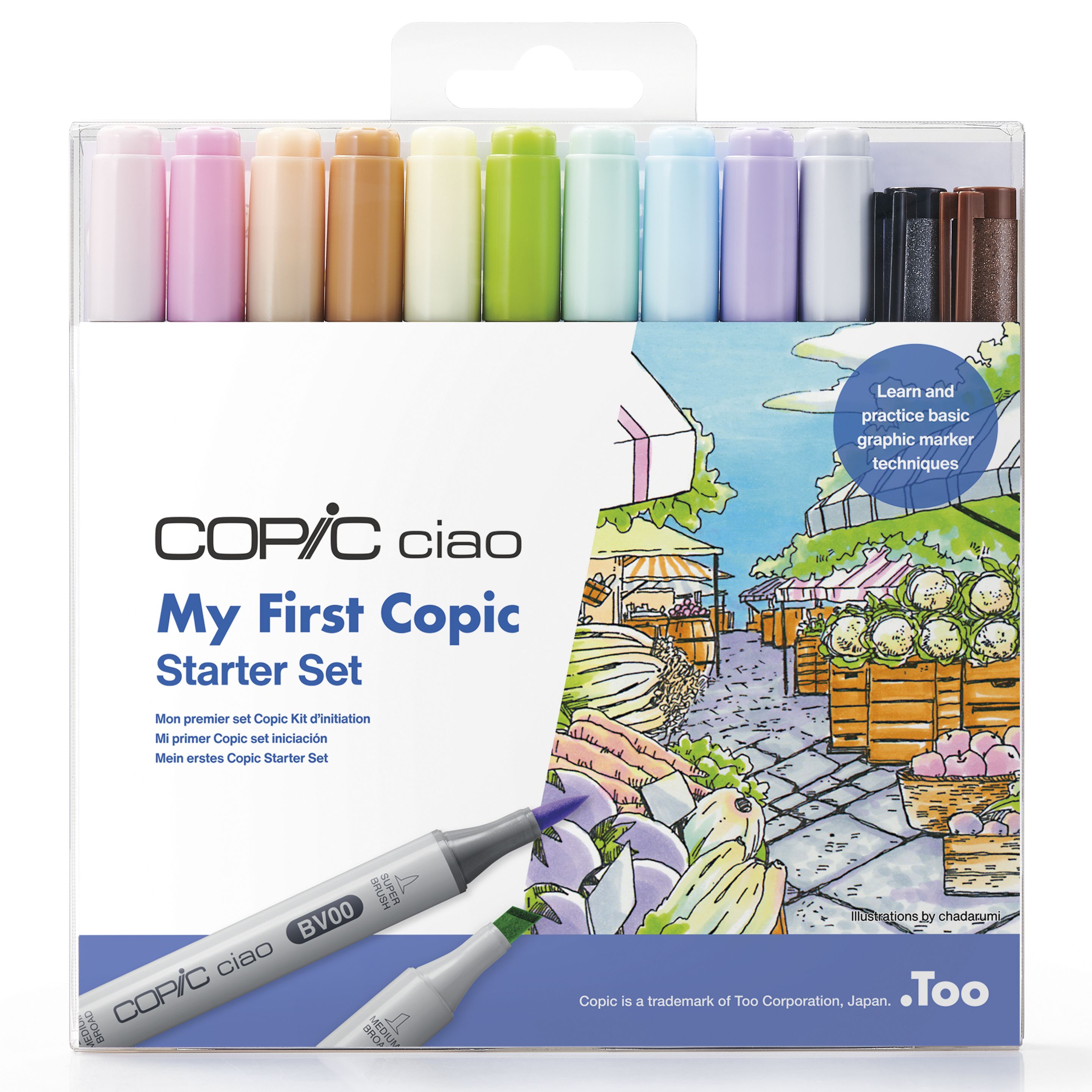 Copic Ciao My First Copic Starter Set, 12 delar