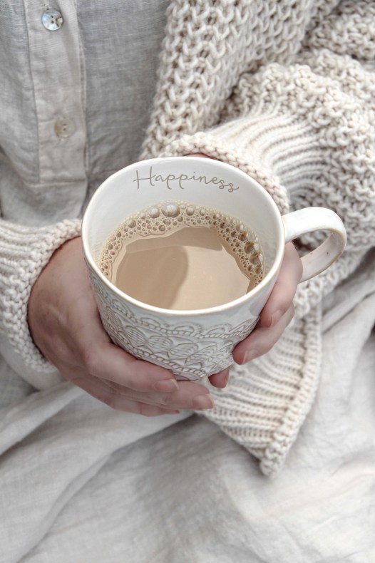 Happiness Mug with handle, color: white