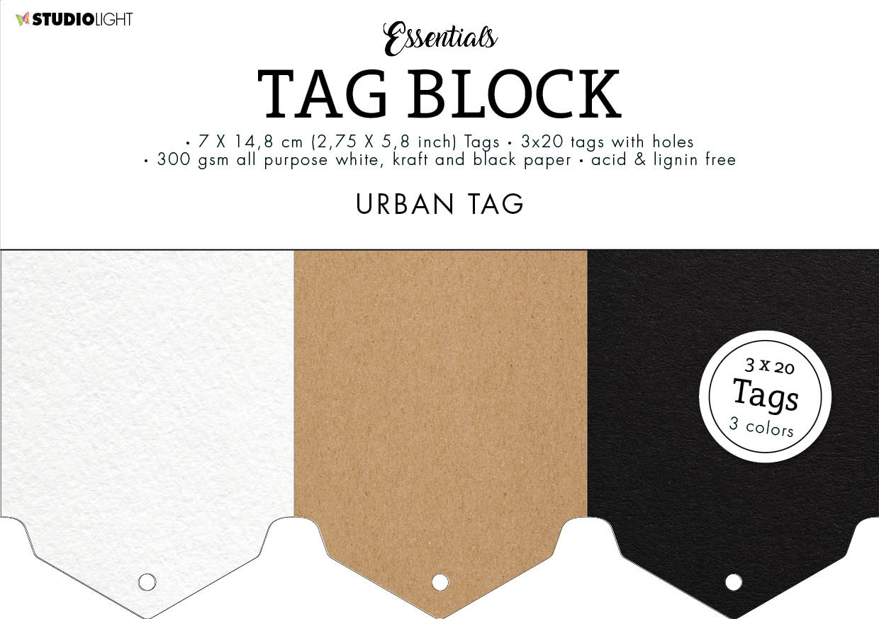 Studio Light Tag Block Urban (60pcs) 