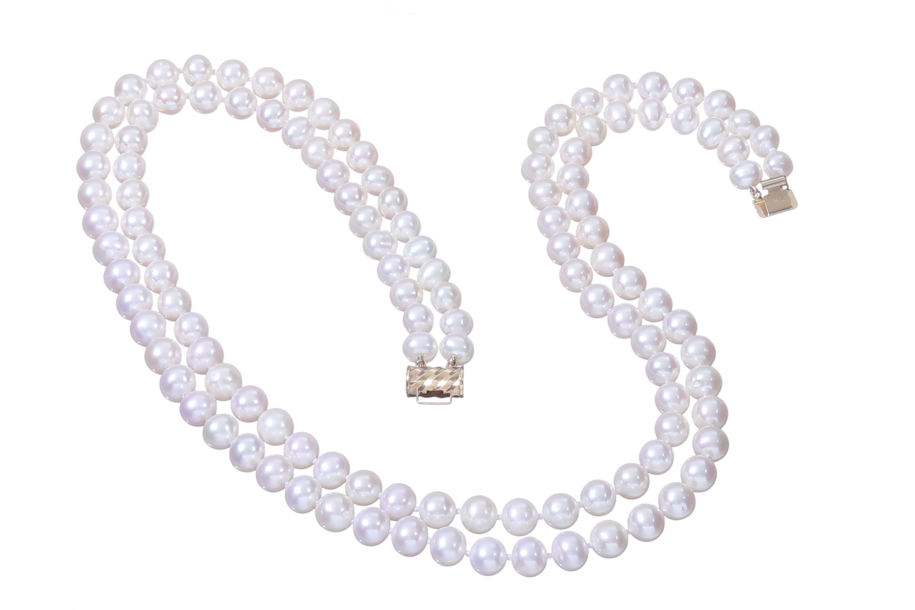 Orecchini Perle Akoya Naturali Orecchini Pendenti In Perle Akoya Bianche Naturali 7-8mm, Gancio In Argento - Handmade, Senza Nichel! Punto Luce Perla - Foto 9