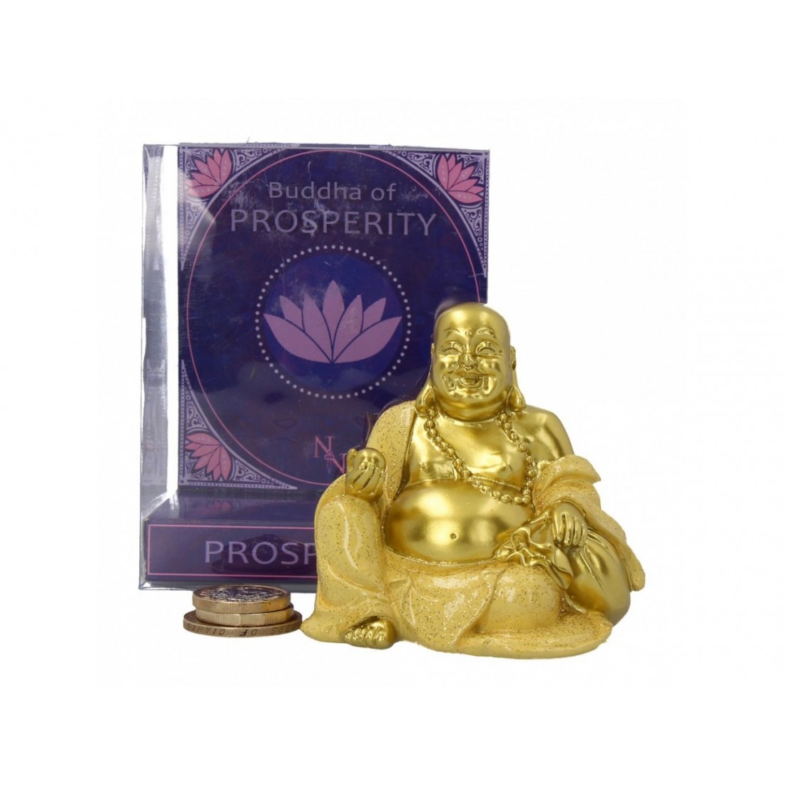 Glitter Guld Buddha 