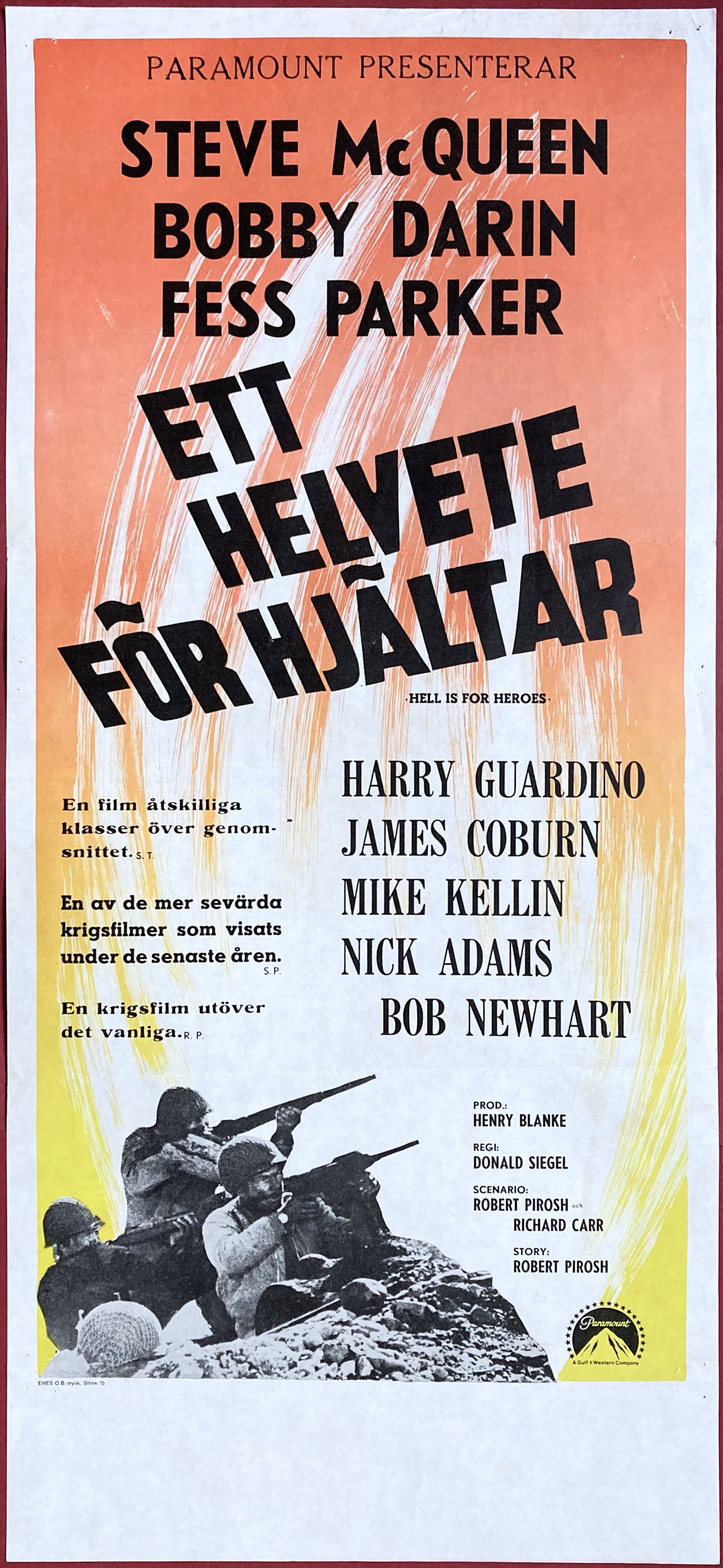 HELL IS FOR HEROES (1962)