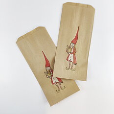 Paper bags Little Christmas girl 10 pcs