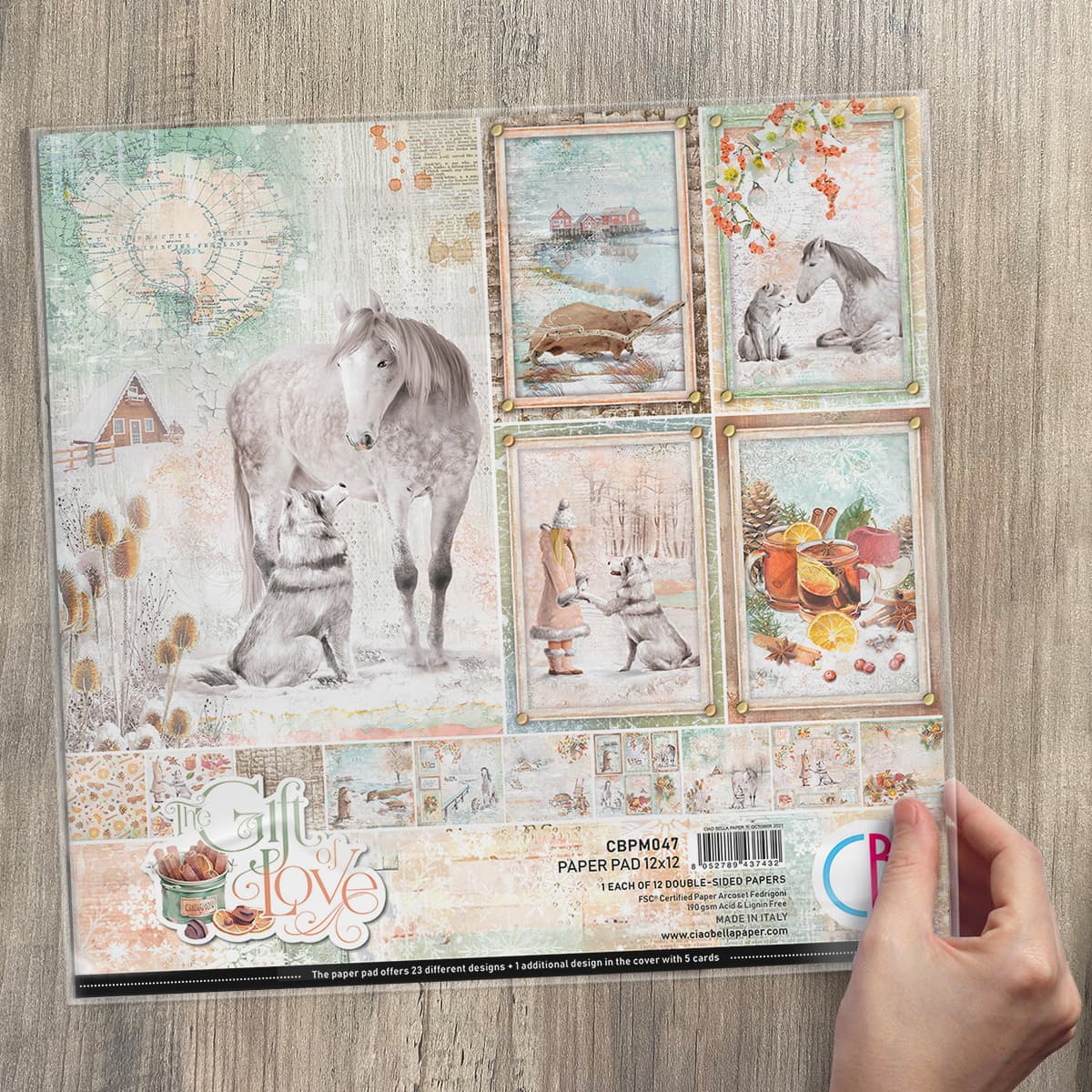 Ciao Bella The Gift of Love -Paperpad 12"X12"