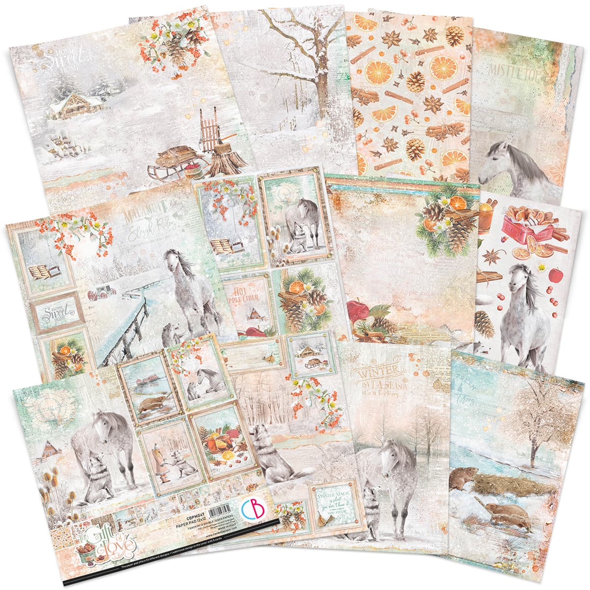 Ciao Bella The Gift of Love -Paperpad 12"X12" - 2