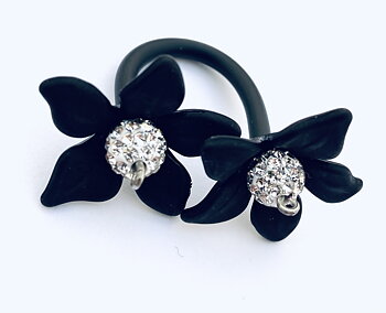 Ring flowers Swarovski