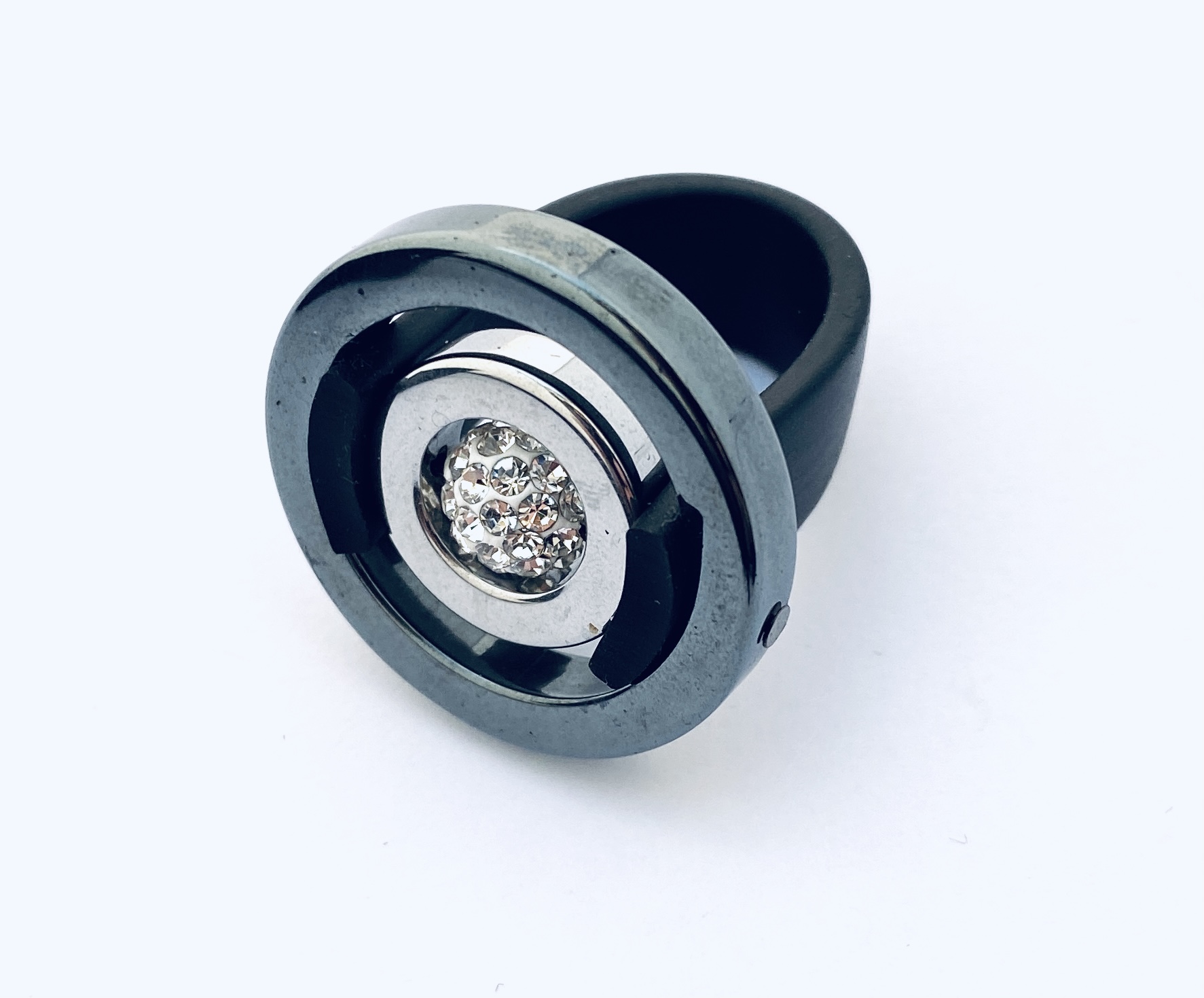 Ring Flora Hematite Swarovski