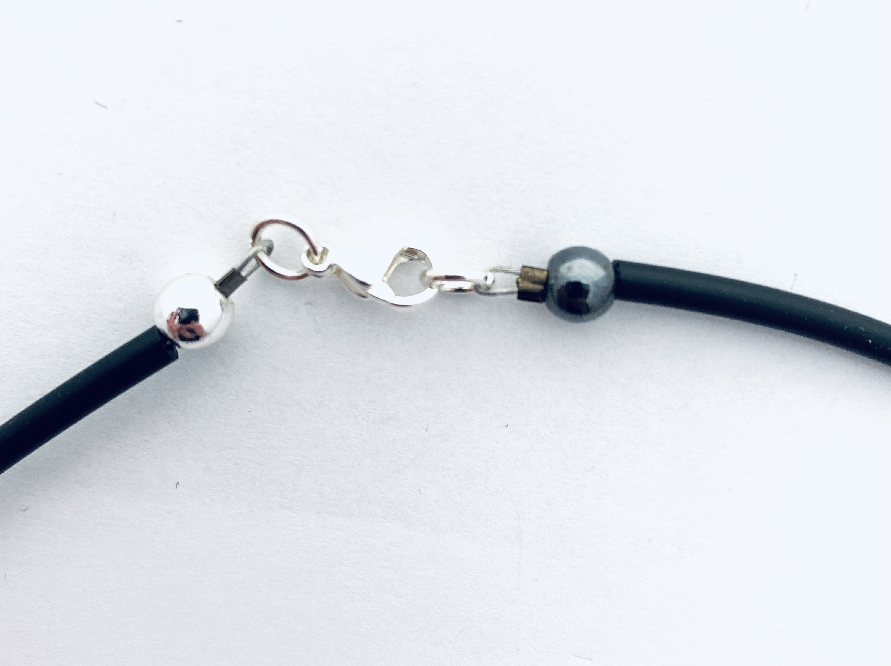 Halsband Spinoni Hematit & silver - 4