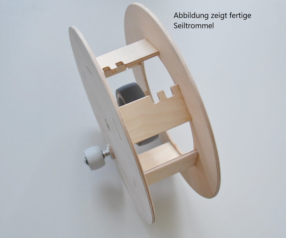 Lintrumma till RES gummirep, byggsats av plywood - 2