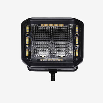 Arbetslampa Quadrum, med blixtljus 10 LED