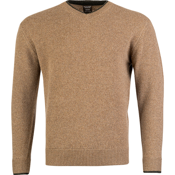 Tröja 100% Lammull v-ringad S-XXL, 3 färger