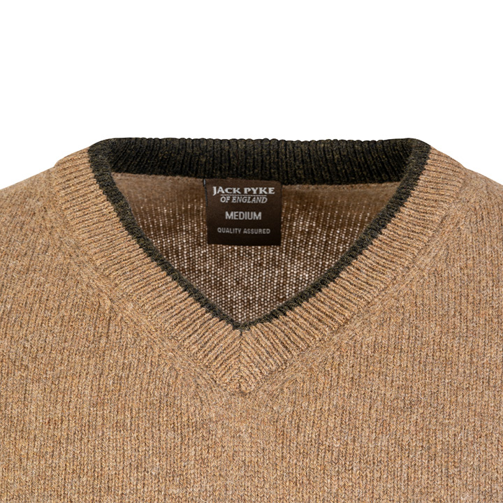Tröja 100% Lammull v-ringad S-XXL, 3 färger - 5