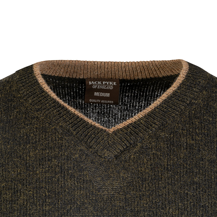Tröja 100% Lammull v-ringad S-XXL, 3 färger - 8