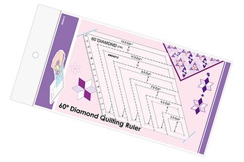 Quilt Linjal Diamant 60 grader