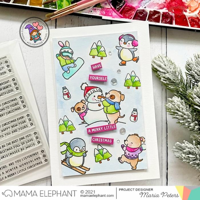MAMA ELEPHANT-EASY XMAS GREETINGS+ die - 5