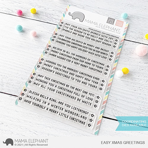 MAMA ELEPHANT-EASY XMAS GREETINGS+ die