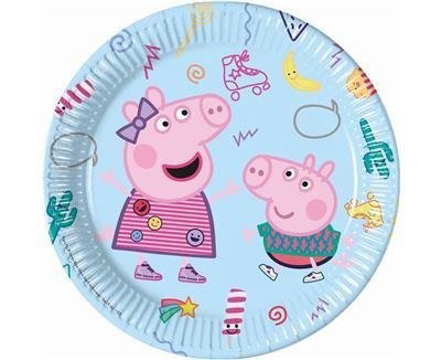 Papperstallrikar | 8-pack | 23 cm | Greta Gris