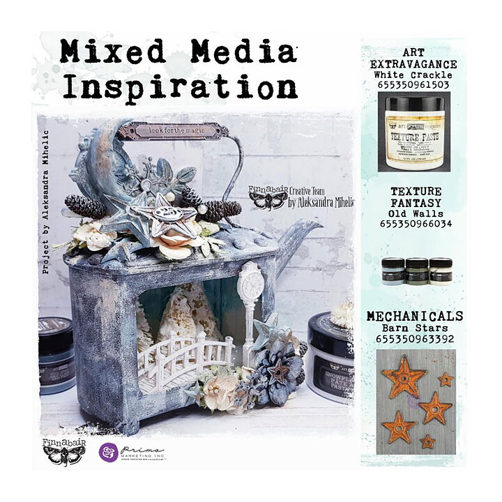 Prima Marketing Finnabair Mechanicals - Barn Stars