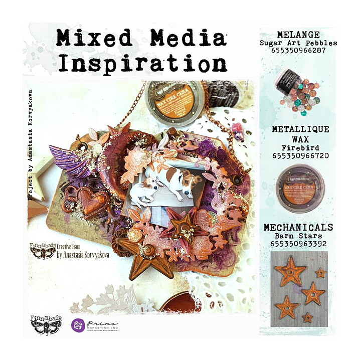 Prima Marketing Finnabair Mechanicals - Barn Stars