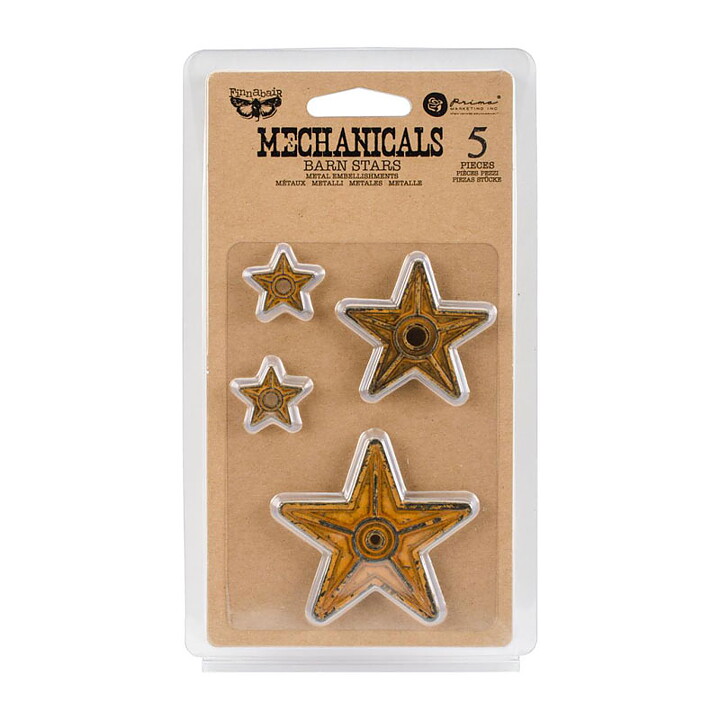Prima Marketing Finnabair Mechanicals - Barn Stars