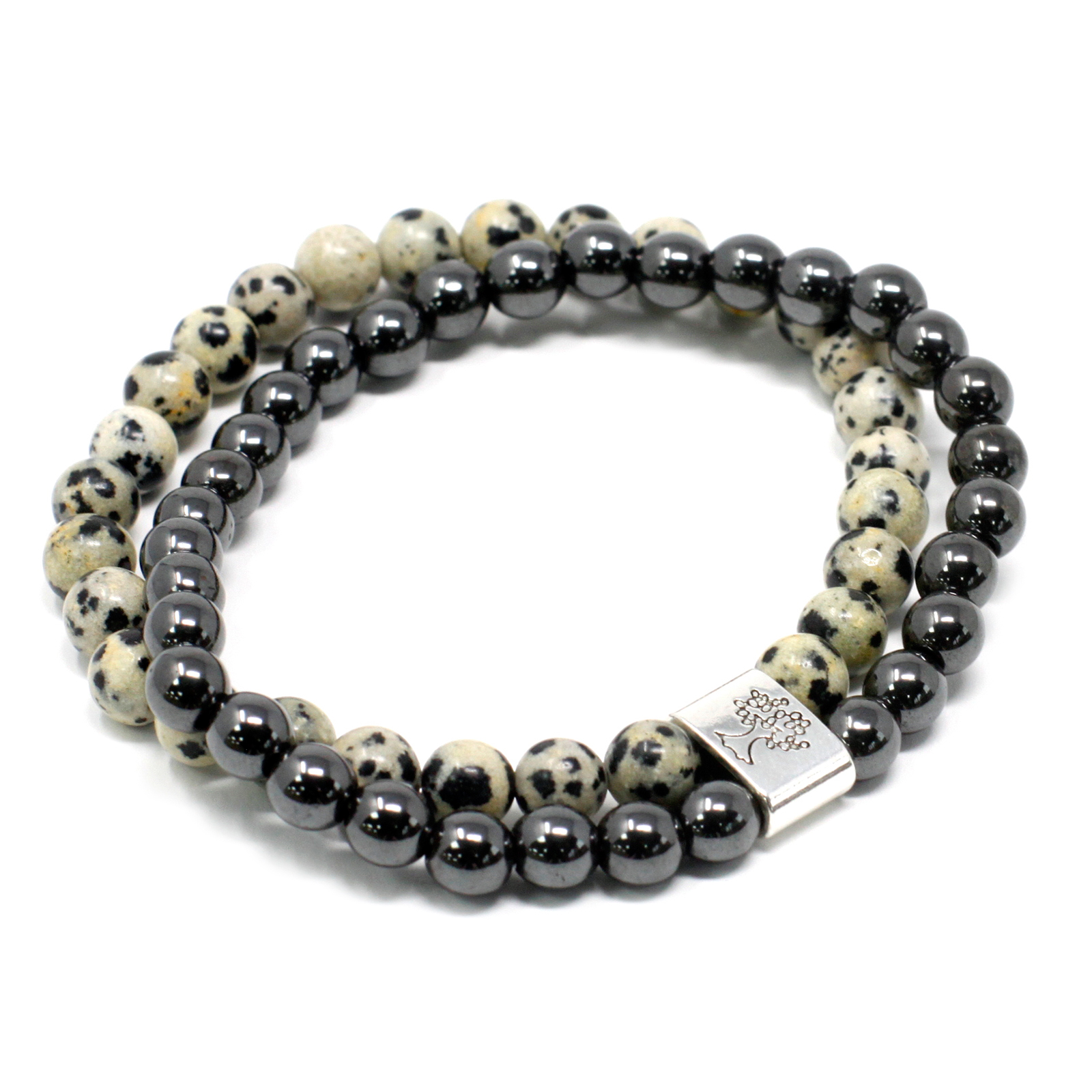 Magnetiskt armband, Ancient Wisdom - Dalmation Jasper - 2