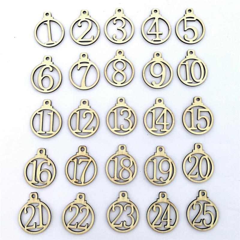 Berlock -  Wood christmas numbers advent