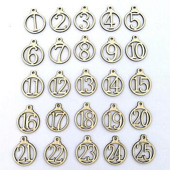 Berlock -  Wood christmas numbers advent