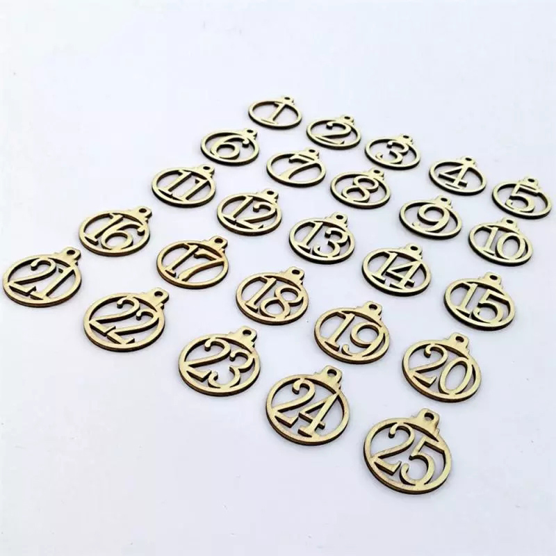 Berlock -  Wood christmas numbers advent - 2