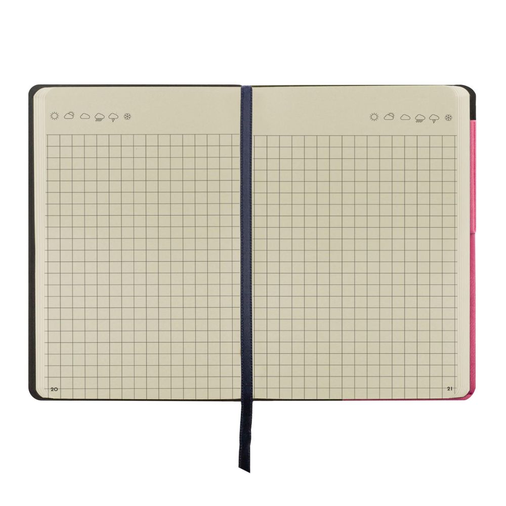 Anteckningsbok, My Notebook, Small, Rutad, Magenta (MYNOT0016) - 2