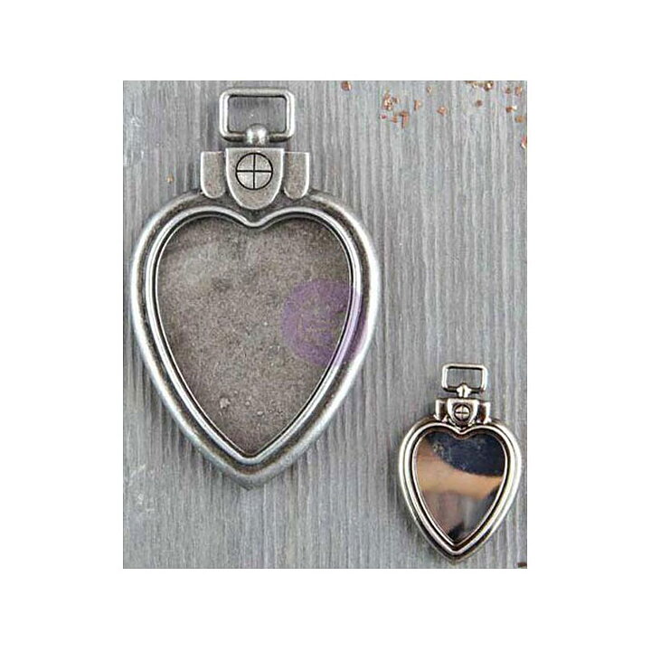 Prima Marketing Finnabair Mechanicals - Heart Locked Pendants