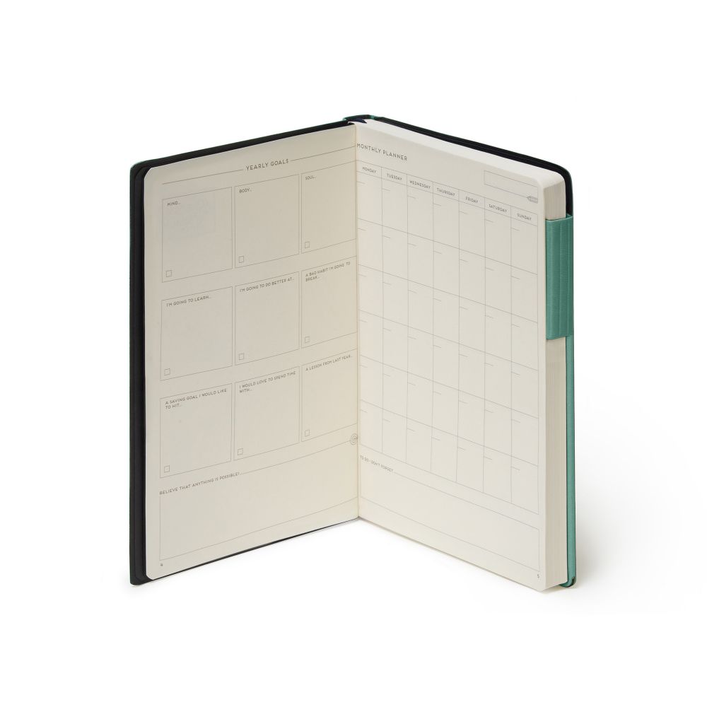 Anteckningsbok, My Notebook, Medium, Rutad, Vintage Green (MYNOT0119) - 4