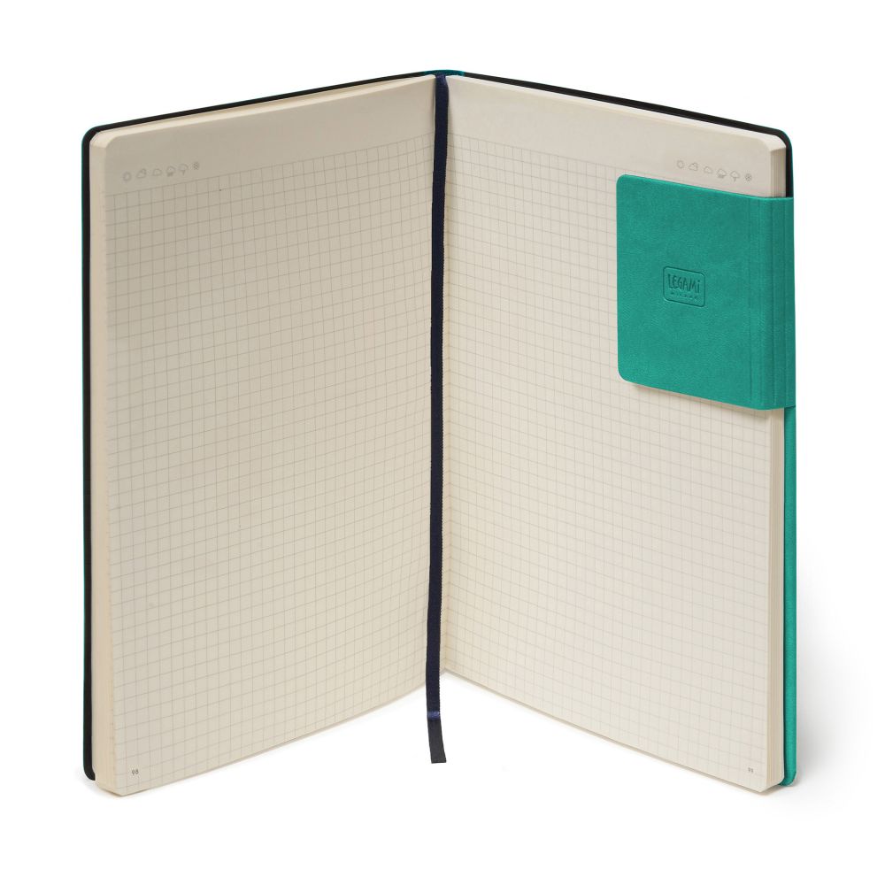 Anteckningsbok, My Notebook, Large, Rutad, Turquoise (MYNOT0144) - 5