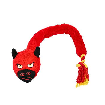 Dogman Hundleksak DevilBull Rep Röd 60cm 