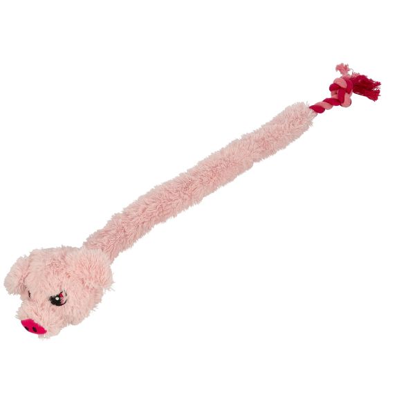 Dogman Hundleksak DevilPig Rep Rosa 60cm  - 2