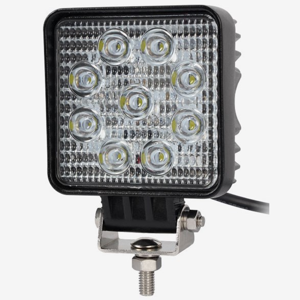 Arbetsljus 27W LED, kvadratisk, 403027S