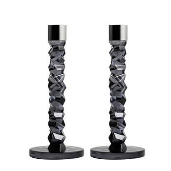 Orrefors Carat Ljusstake Antracit 2-pack