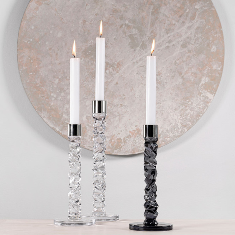 Orrefors Carat Ljusstake Antracit 2-pack - 2