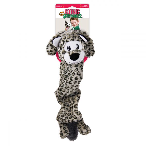 Kong Hundleksak Stretchezz SnowLeopard Grå X-Large - 2
