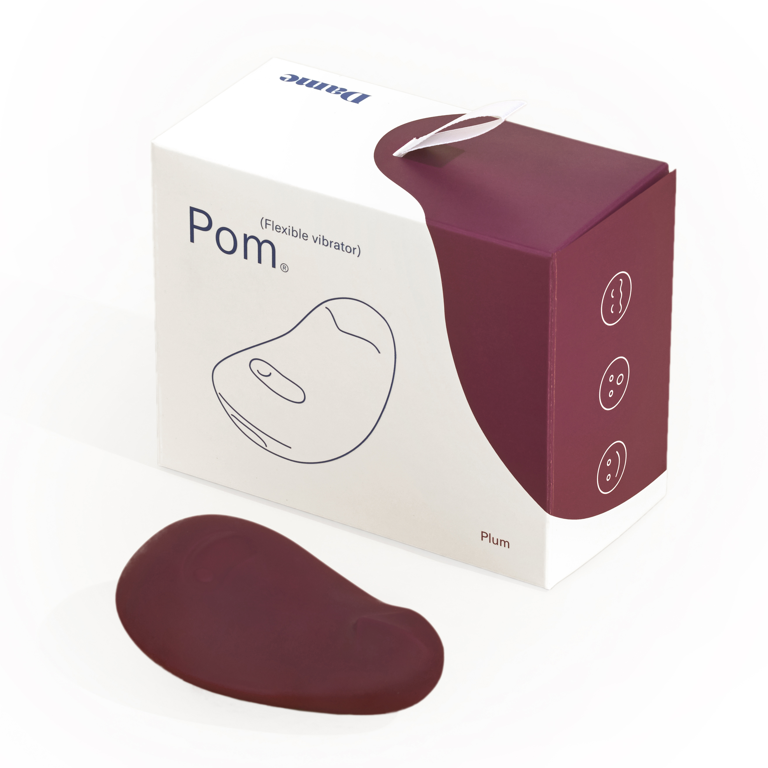 Dame Products Pom Flexible Vibrator Plum Basic Instinct