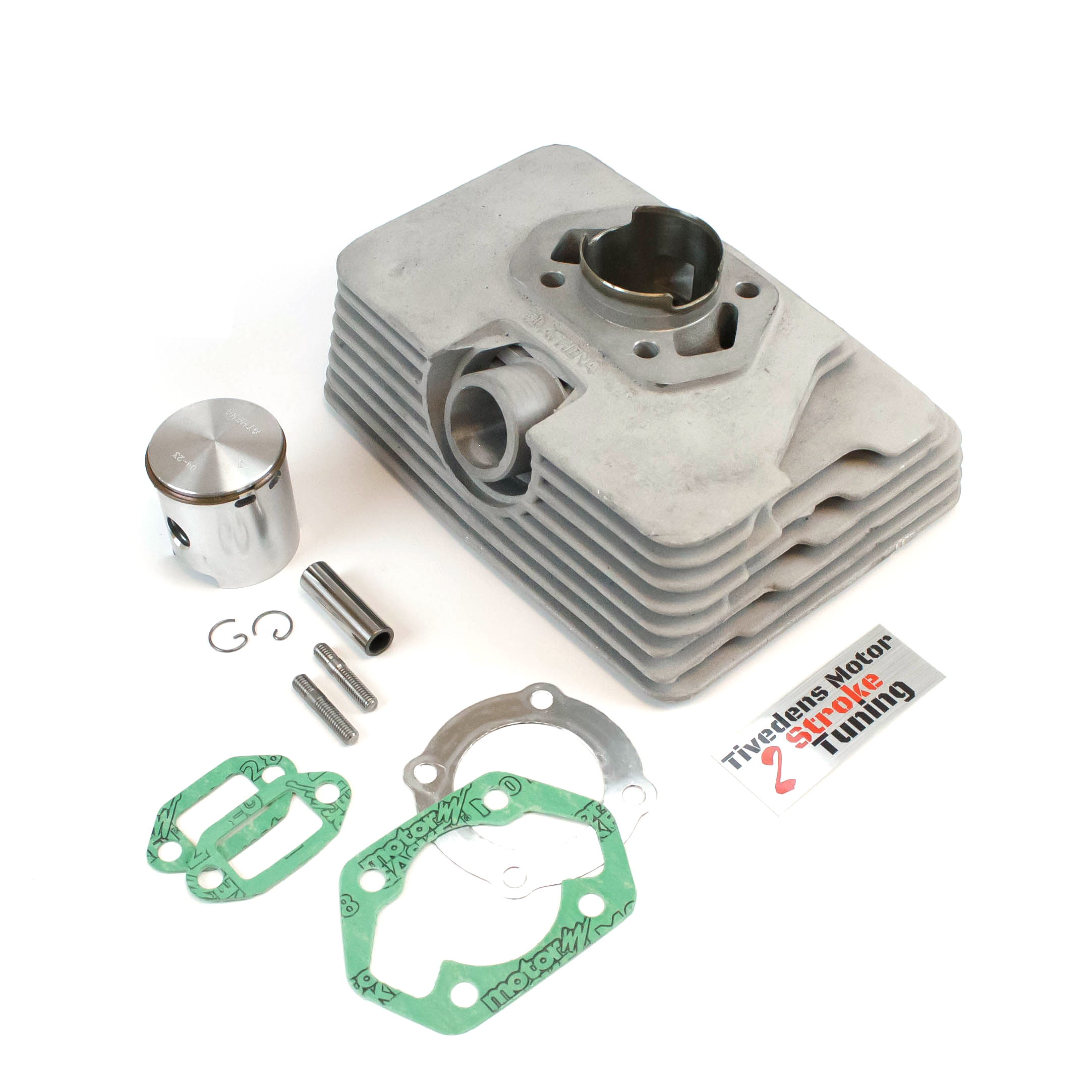 Cylinder Zundapp Athena Supertherm, 45 mm, S1.5 - Ported and machined by Tiveden engine, 14+ hp - 2