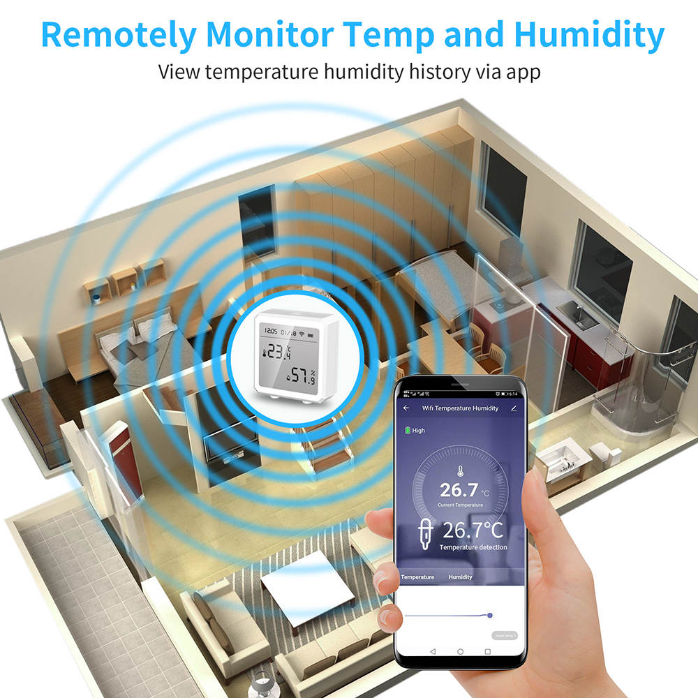 WiFi Termometer med APP, inomhus - 13