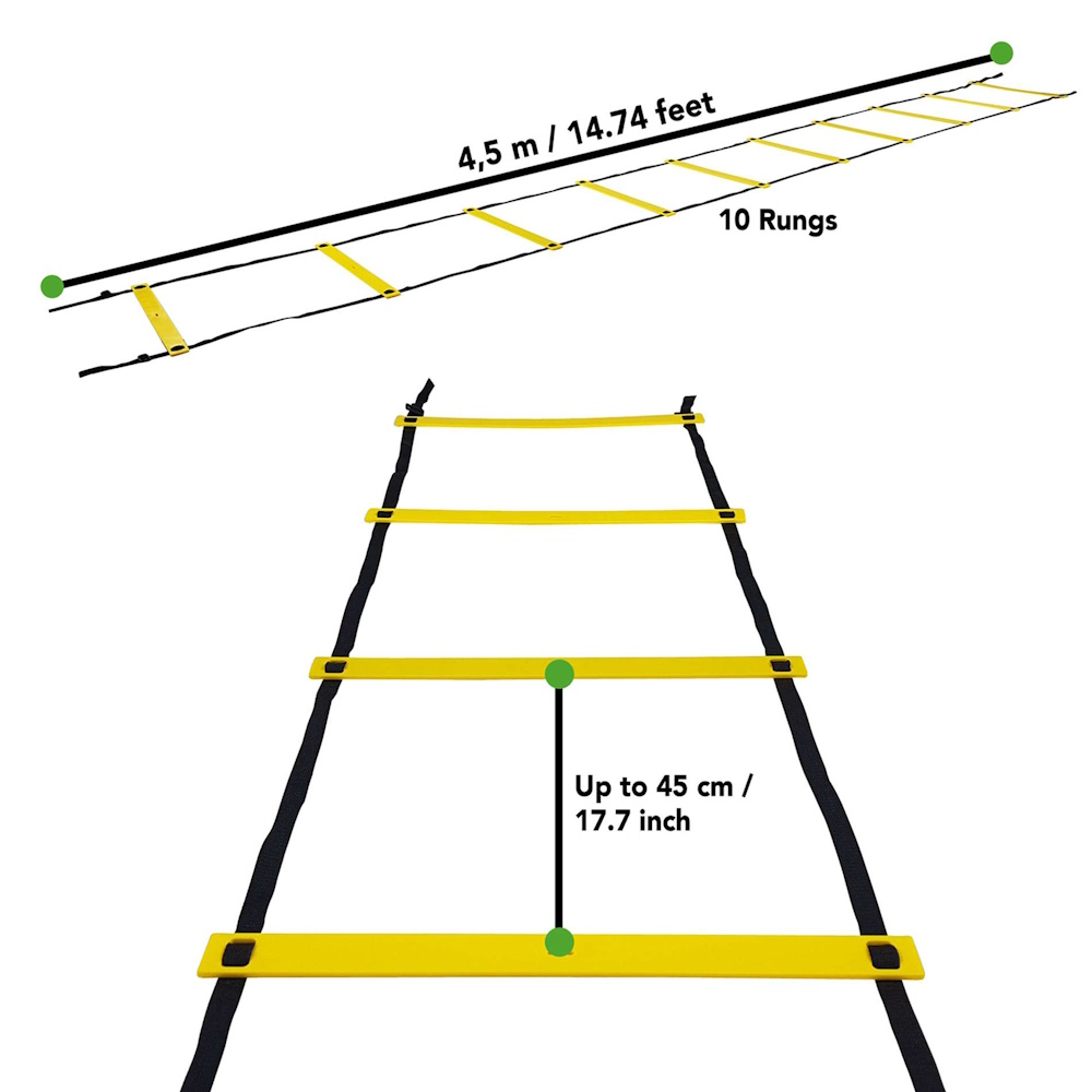Tunturi Agility Ladder Stege 4,5 m - 4