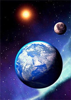 Kort 3D Earth from space - Kalikå